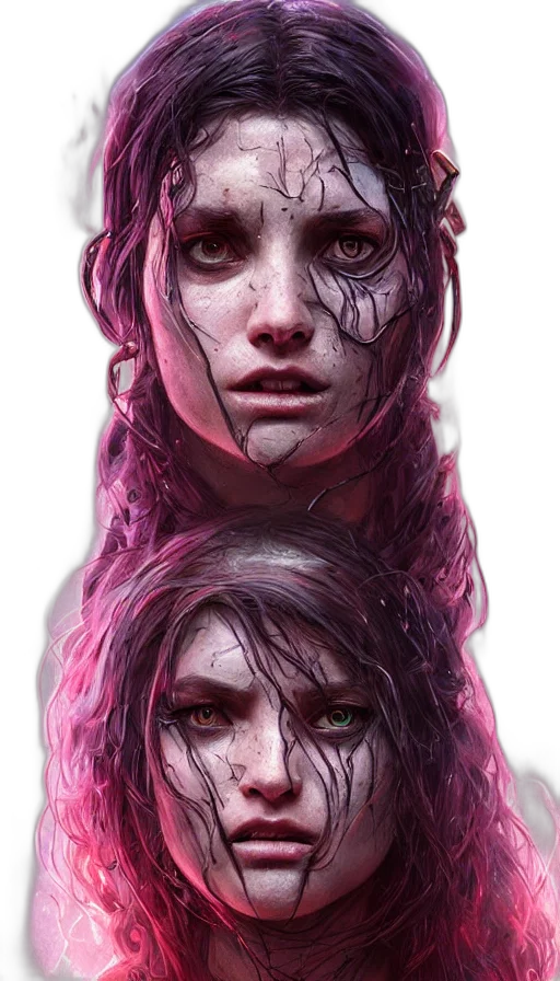 face, mask, creature, concept art transparent PNG cut-out