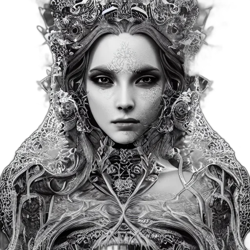 crown, jewelry, face, dress, fantasy art, photorealistic, concept art, comic book art transparent PNG cut-out
