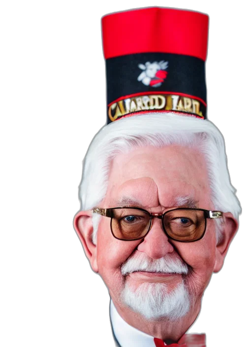 hat, staff, face, crown transparent PNG cut-out