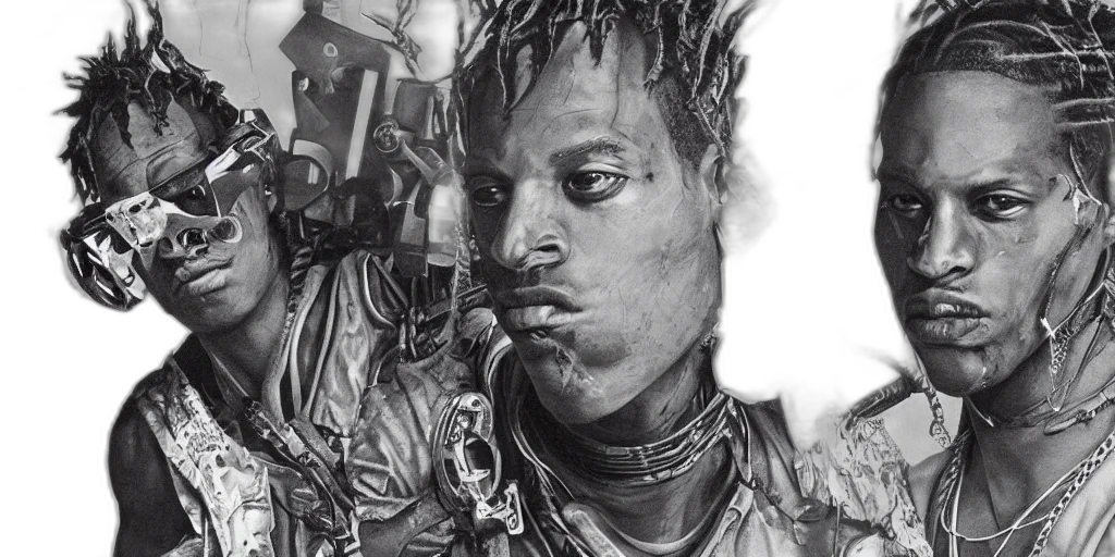 face, photorealistic, cyberpunk, concept art transparent PNG cut-out