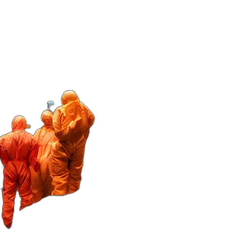 jacket, staff, mask, umbrella, 3d render, concept art, outer space, wide transparent PNG cut-out