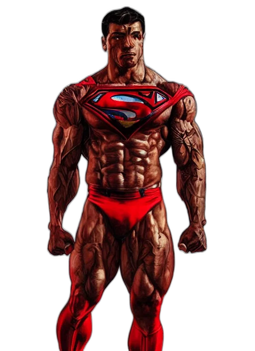 comic book art, concept art, photorealistic, fantasy art, portrait, crossfit, bodybuilder, fitness transparent PNG cut-out