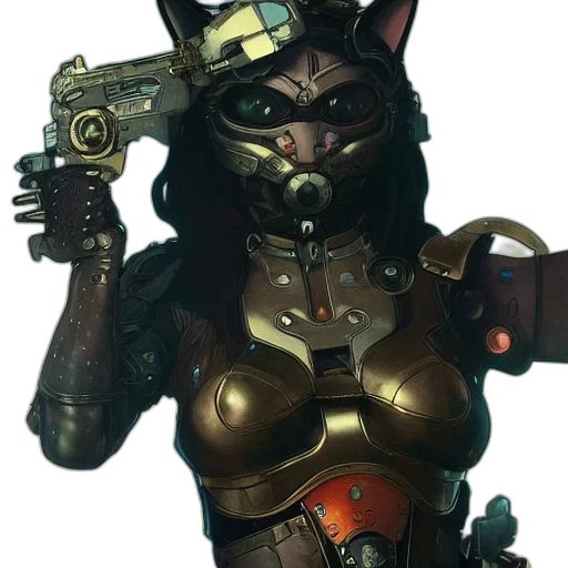 weapon, robot, staff, mask transparent PNG cut-out