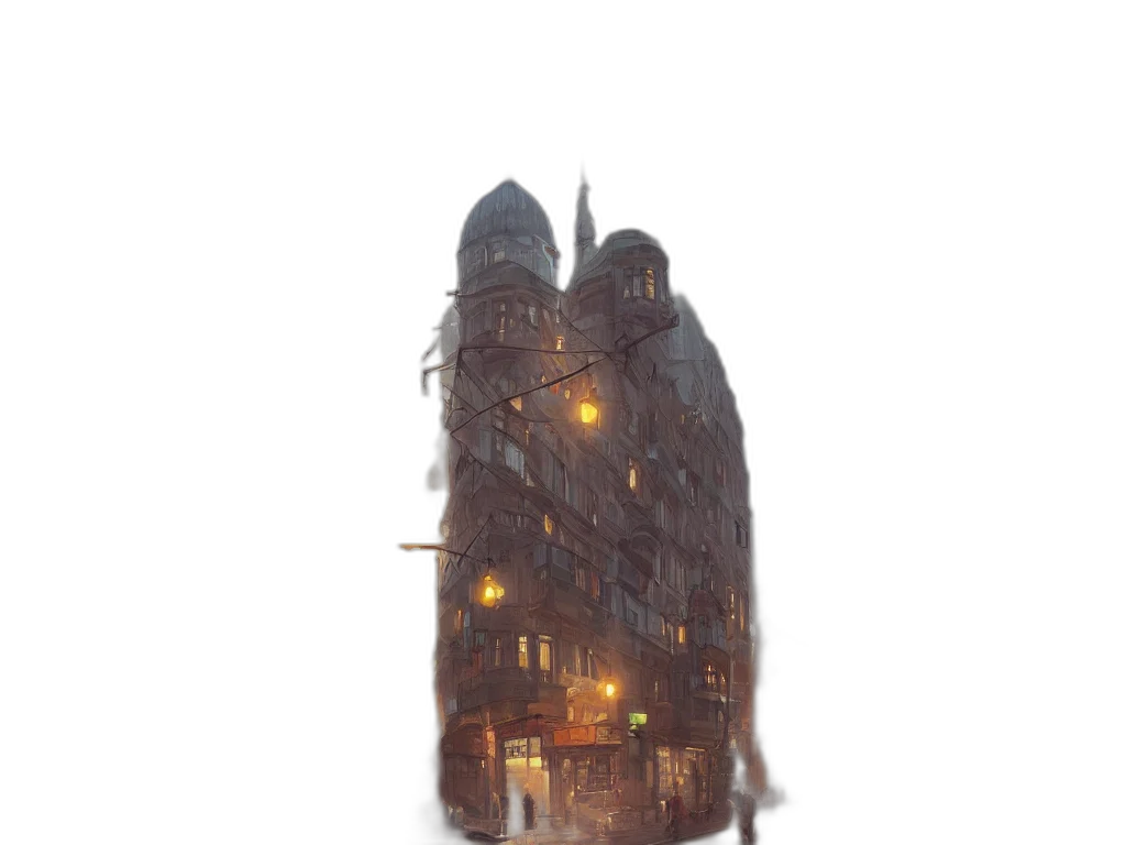 building, umbrella, dress, mask transparent PNG cut-out