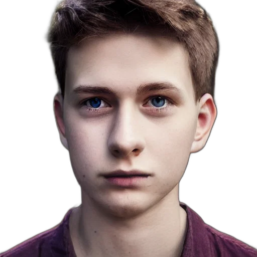 face, robot, hair, staff transparent PNG cut-out