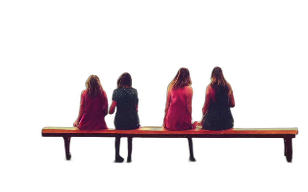 staff, furniture, dress, hair, concept art, 3d render, red, two transparent PNG cut-out