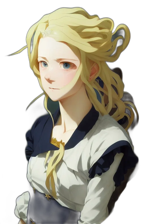 face, staff, crown, dress, anime, pixel art, fantasy art, concept art transparent PNG cut-out