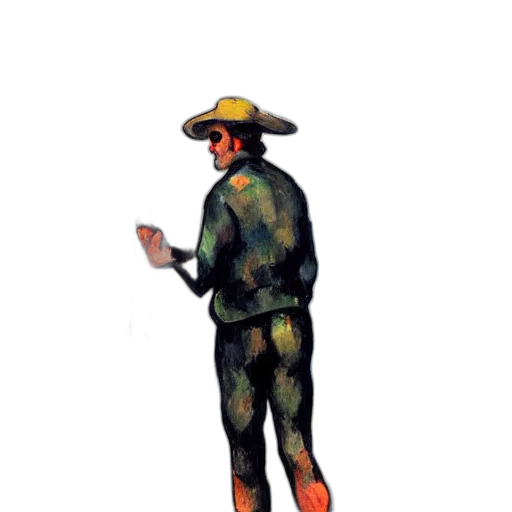 jacket, staff, hat, robot, concept art, pixel art, watercolor, oil painting transparent PNG cut-out