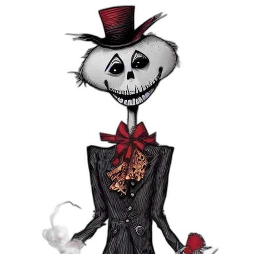 mask, staff, jacket, creature, cartoon, concept art, pixel art, comic book art transparent PNG cut-out