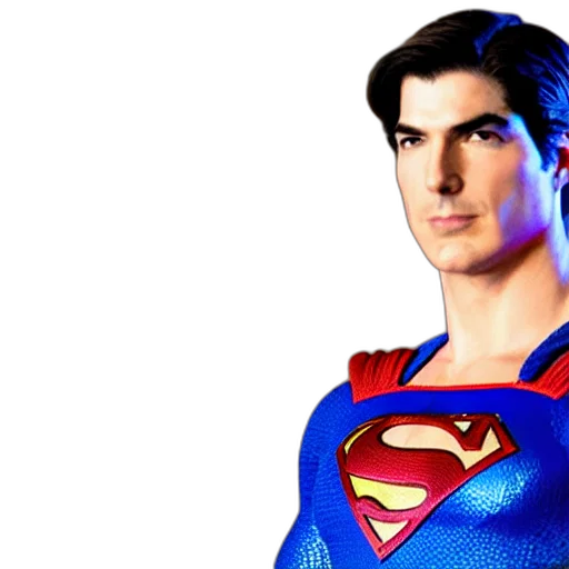 comic book art, 3d render, photorealistic, concept art, brandon, routh, superman transparent PNG cut-out