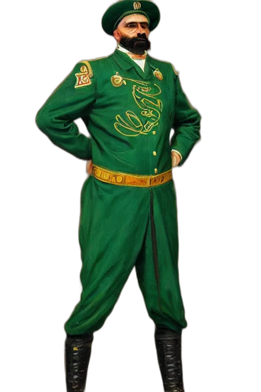 jacket, staff, green, full transparent PNG cut-out