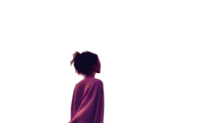 dress, jacket, hair, face, photorealistic, concept art, 3d render, vaporwave transparent PNG cut-out