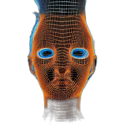 mask, face, robot, creature transparent PNG cut-out