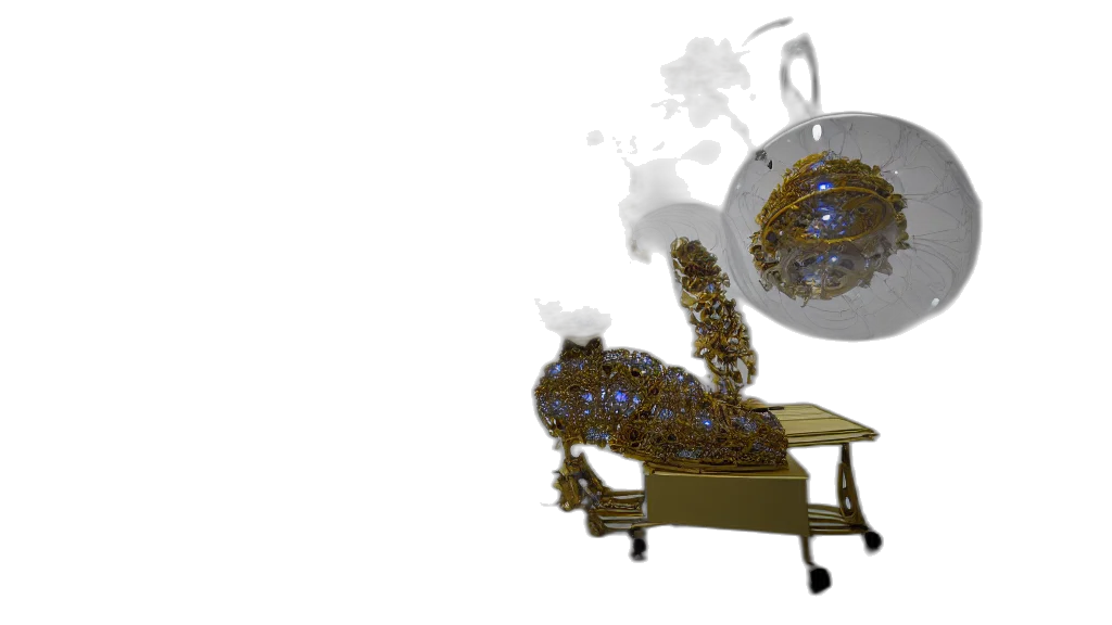 furniture, crown, robot, staff transparent PNG cut-out