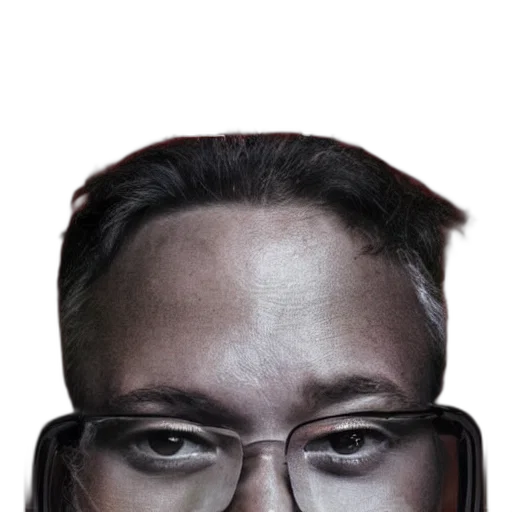 face, mask, hair, robot, cyberpunk, photorealistic, 3d render, concept art transparent PNG cut-out