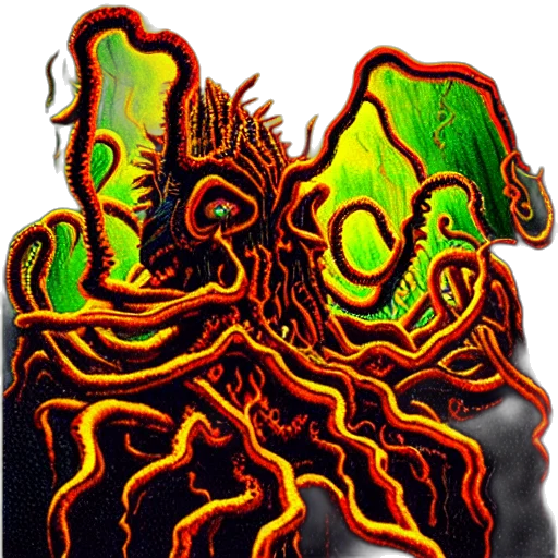 creature, hair, crown, mask transparent PNG cut-out