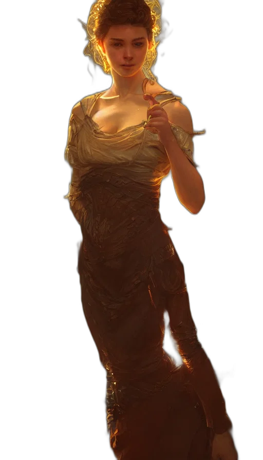 dress, staff, creature, dragon transparent PNG cut-out