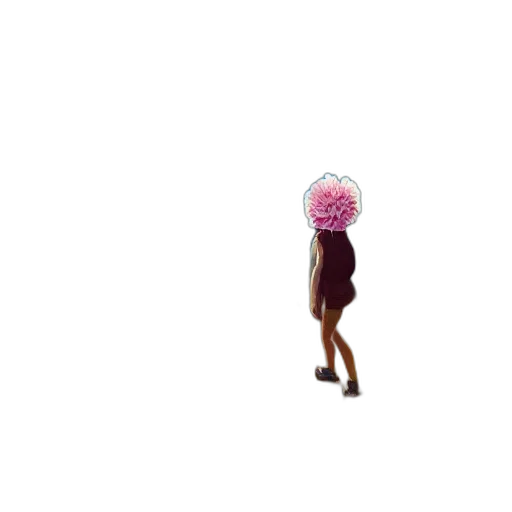 creature, hair, mask, dress transparent PNG cut-out