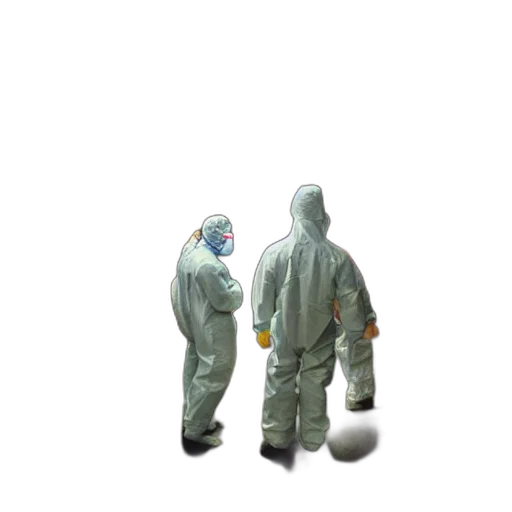 jacket, mask, umbrella, staff, 3d render, concept art, pixel art, outer space transparent PNG cut-out