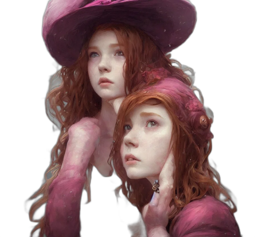 hat, crown, face, dress transparent PNG cut-out
