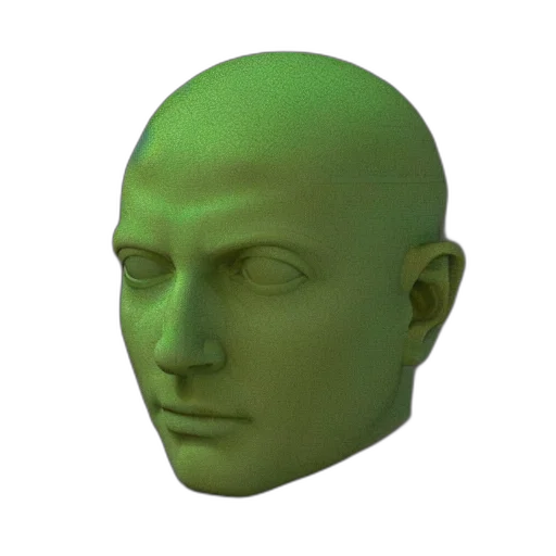 mask, face, creature, hat, 3d render, vaporwave, photorealistic, concept art transparent PNG cut-out