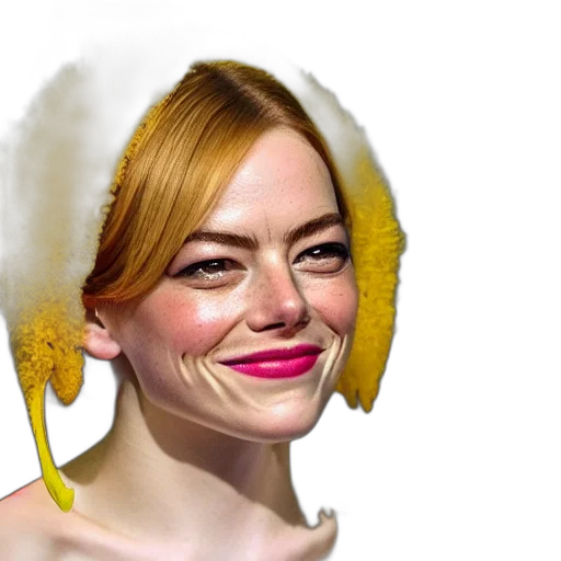 face, hair, mask, crown transparent PNG cut-out