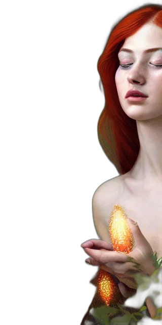 dress, jewelry, food, face, photorealistic, concept art, 3d render, fantasy art transparent PNG cut-out