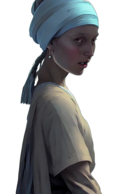 face, hat, staff, mask transparent PNG cut-out