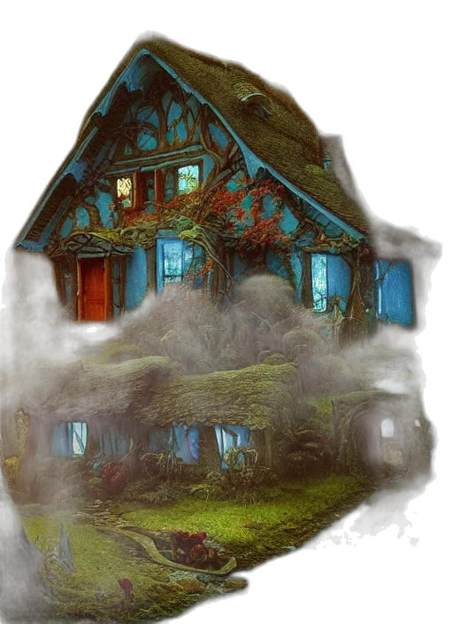 building, concept art, fantasy art, 3d render transparent PNG cut-out