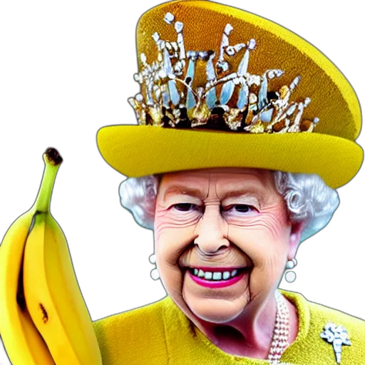 crown, queen, banana, elizabeth transparent PNG cut-out