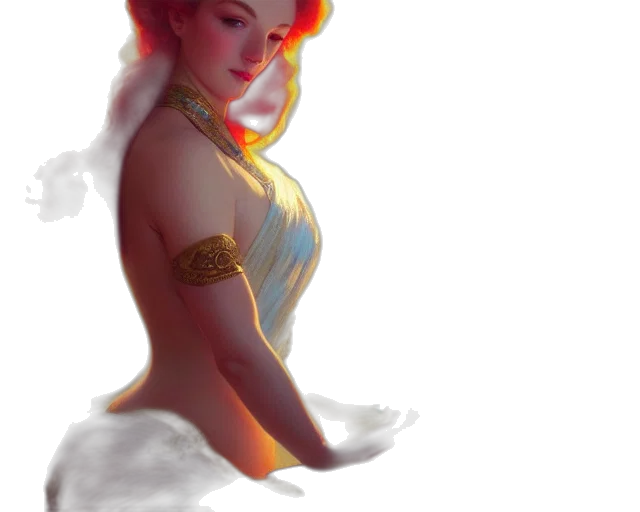 crown, dress, jewelry, fantasy art, concept art, pixel art, oil painting, fire transparent PNG cut-out
