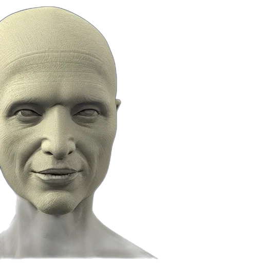 face, mask, 3d render, photorealistic, human, head, unwrapped, basecolor transparent PNG cut-out
