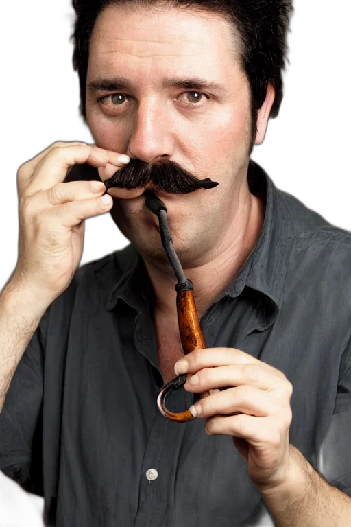 staff, hat, face, hair transparent PNG cut-out
