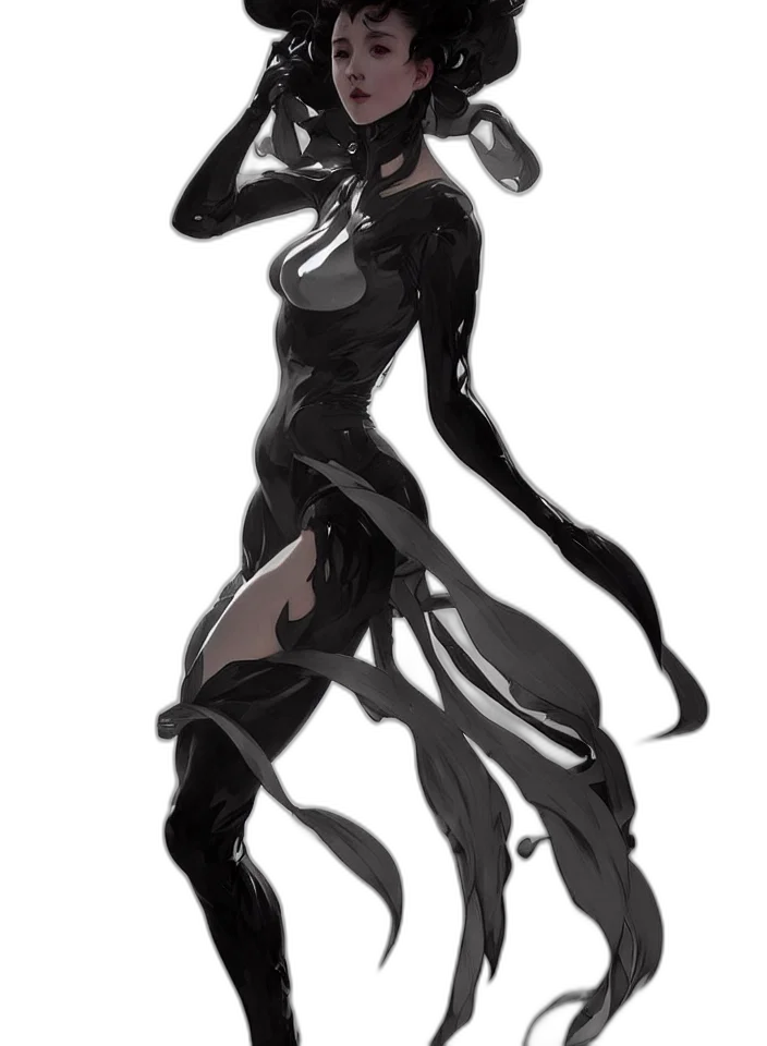 dress, creature, mask, weapon transparent PNG cut-out
