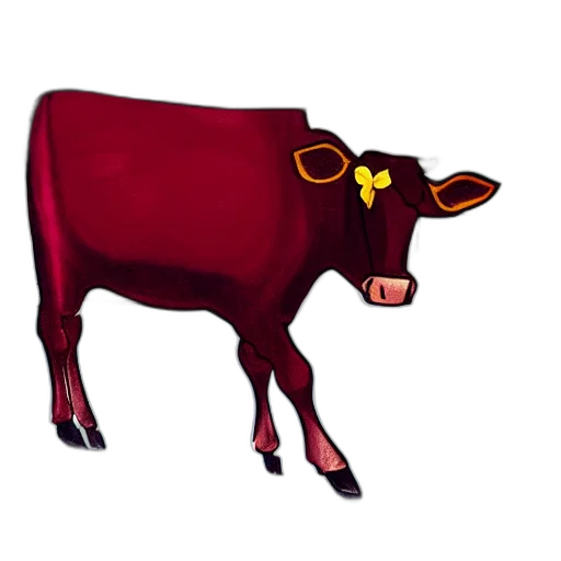 animal, concept art, pixel art, 3d render, cow, steals, wine, market transparent PNG cut-out