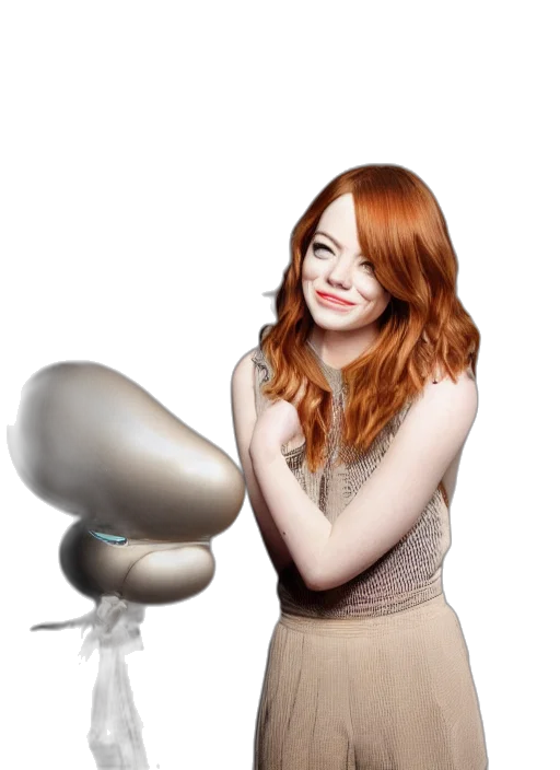 robot, hair, hat, weapon transparent PNG cut-out