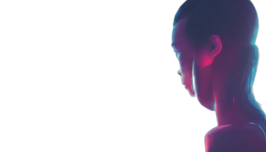 face, mask, robot, creature transparent PNG cut-out