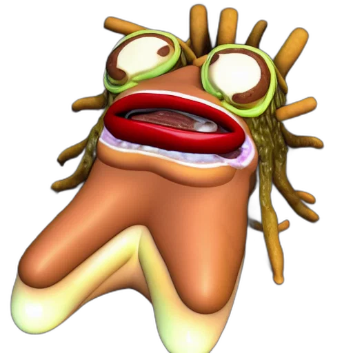 food, mask, face, animal, concept art, 3d render, hot, dog transparent PNG cut-out