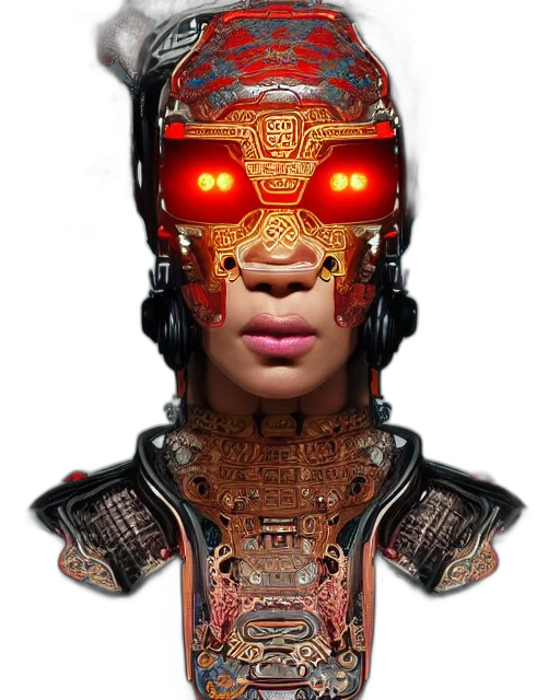 robot, mask, face, creature, cyberpunk, concept art, 3d render, photorealistic transparent PNG cut-out