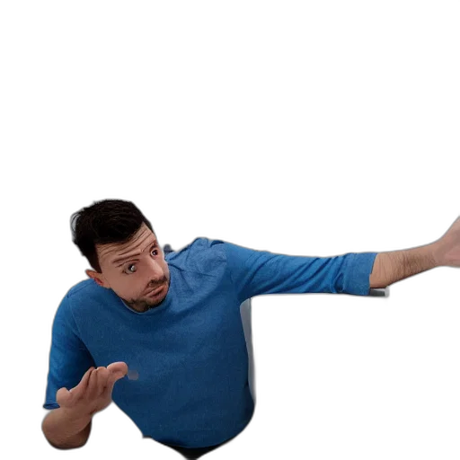 staff, jacket, creature, robot transparent PNG cut-out