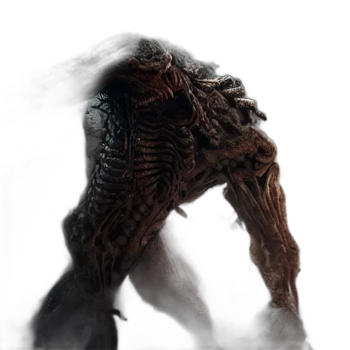 creature, animal, hair, mask, concept art, fantasy art, photorealistic, comic book art transparent PNG cut-out