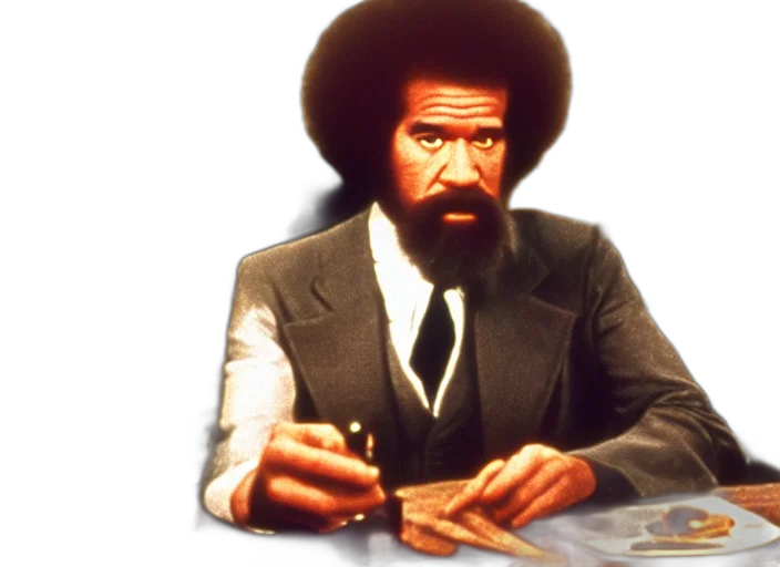 hat, jacket, concept art, bob, ross, godfather, vito, corleone transparent PNG cut-out