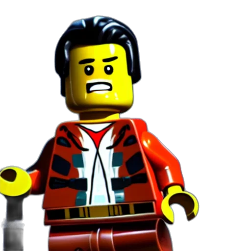 jacket, 3d render, concept art, screenshot, bruce, campbell, lego, star transparent PNG cut-out