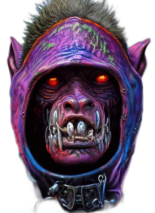 face, mask, creature, staff transparent PNG cut-out