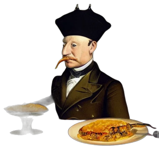 food, hat, painting, orange transparent PNG cut-out