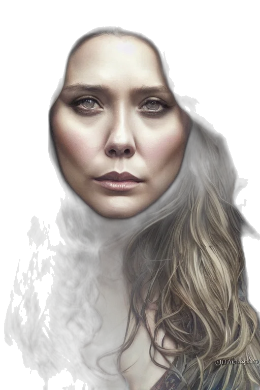 face, mask, hair, crown transparent PNG cut-out