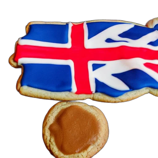 food, cookies, covered, gravy, served, tiny, flag, restaurant transparent PNG cut-out