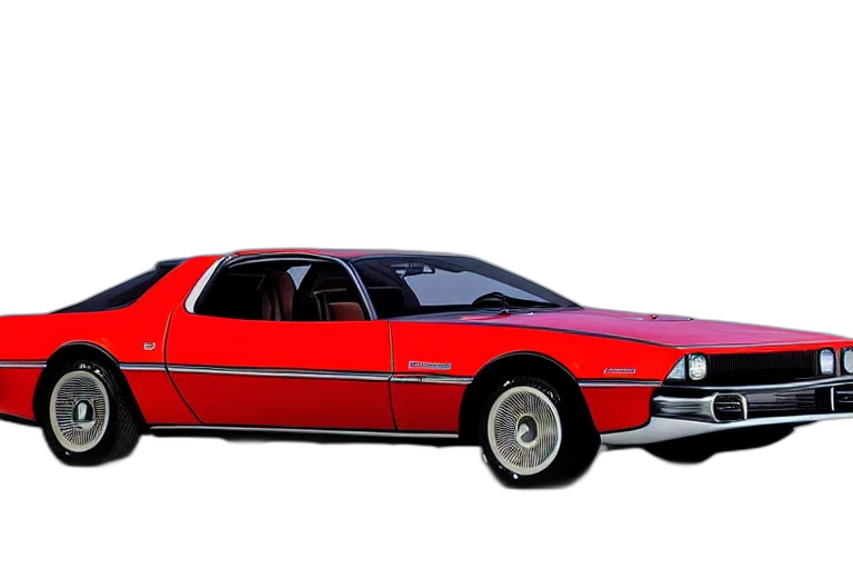 car, photorealistic, concept art, 3d render, vaporwave, red, designed, giorgetto transparent PNG cut-out