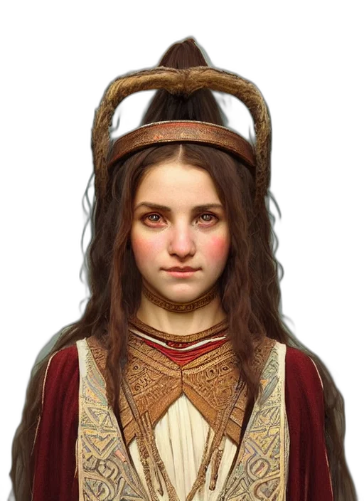 face, crown, staff, mask, fantasy art, photorealistic, concept art, oil painting transparent PNG cut-out