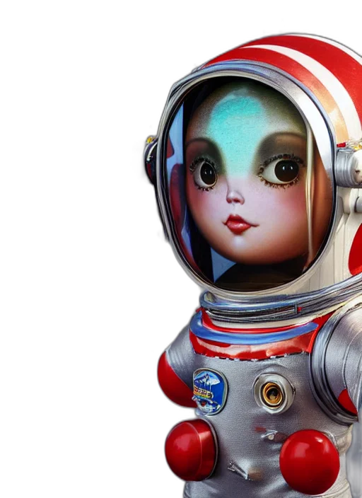 robot, face, concept art, 3d render transparent PNG cut-out